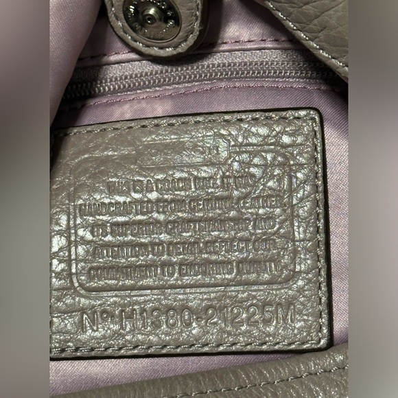 Coach Madison Maggie Taupe Leather Hobo Tote Carryall Shoulder Bag Purse - Picture 14 of 14